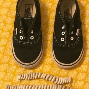Black toddler Vans
